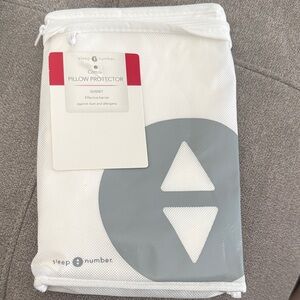 Sleep Number White Pillow Protector